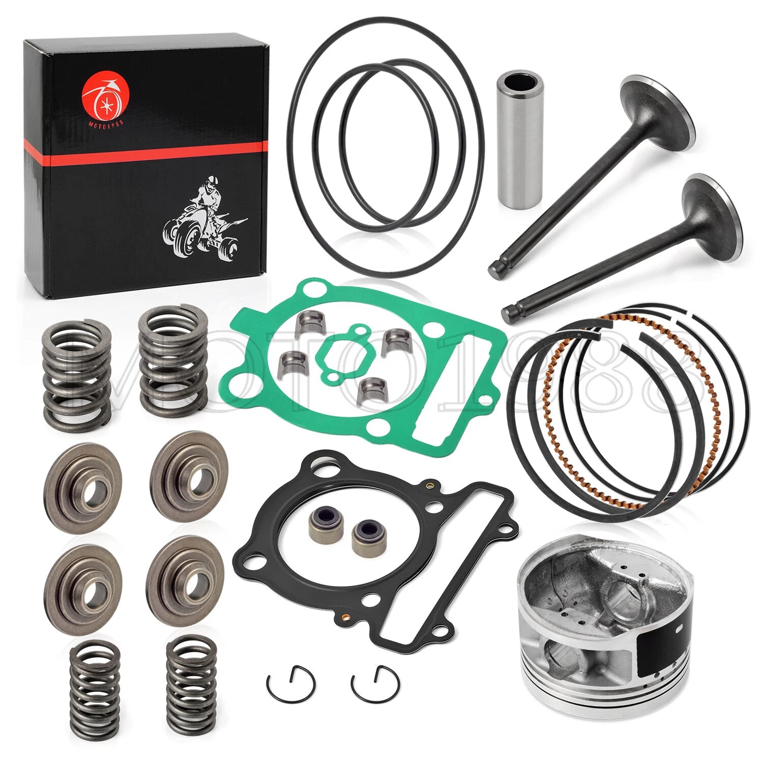 Top End Piston Kit & Valve Gasket for Yamaha Raptor Warrior 350 (2003–2006)