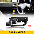 Set of 2 Front Inside Black Door Handles for Honda Accord (2003–2007)