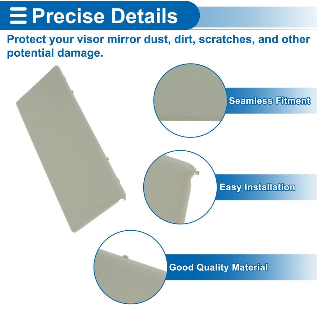 Sun Visor Mirror Cover for Buick Envision (2014–2021) No. 23196443 Light Beige
