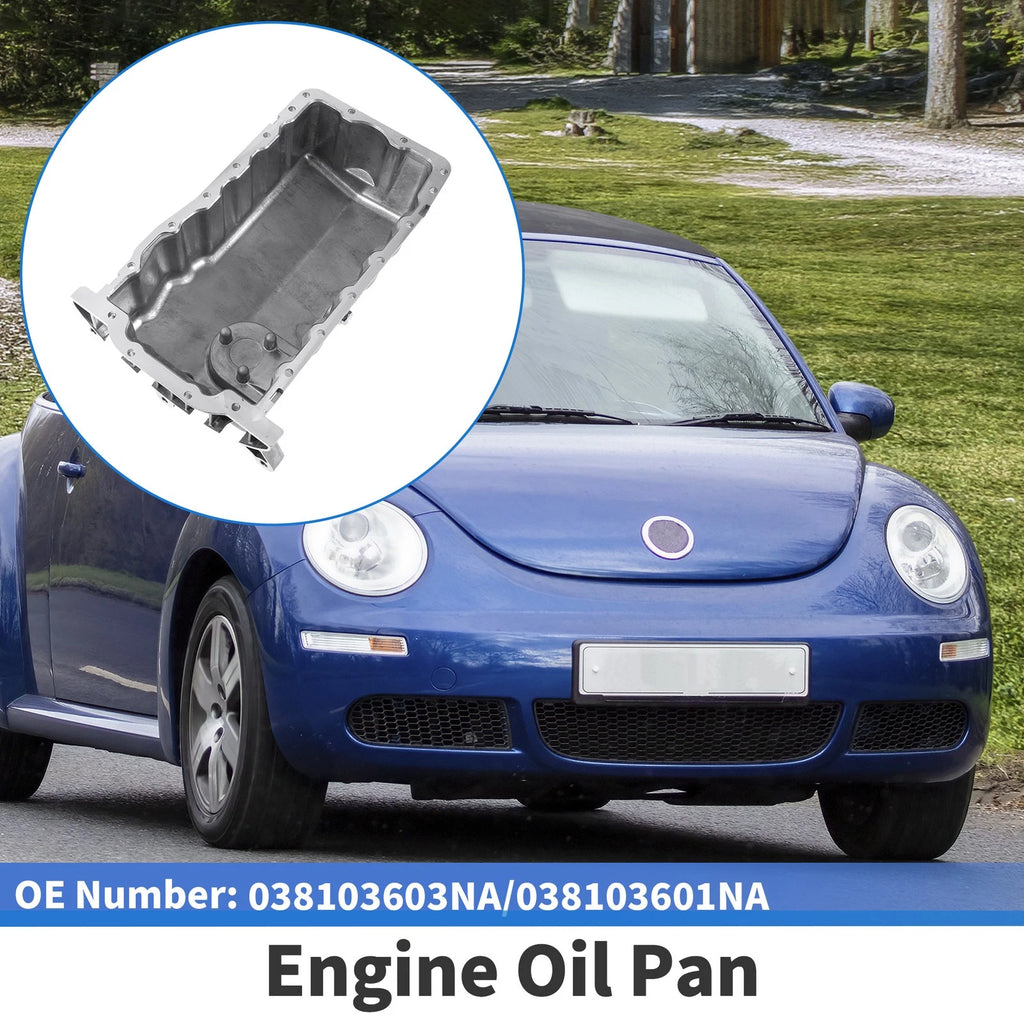 1 Pc Engine Oil Pan for Volkswagen Beetle (1998–2006) No.038103603NA Aluminum