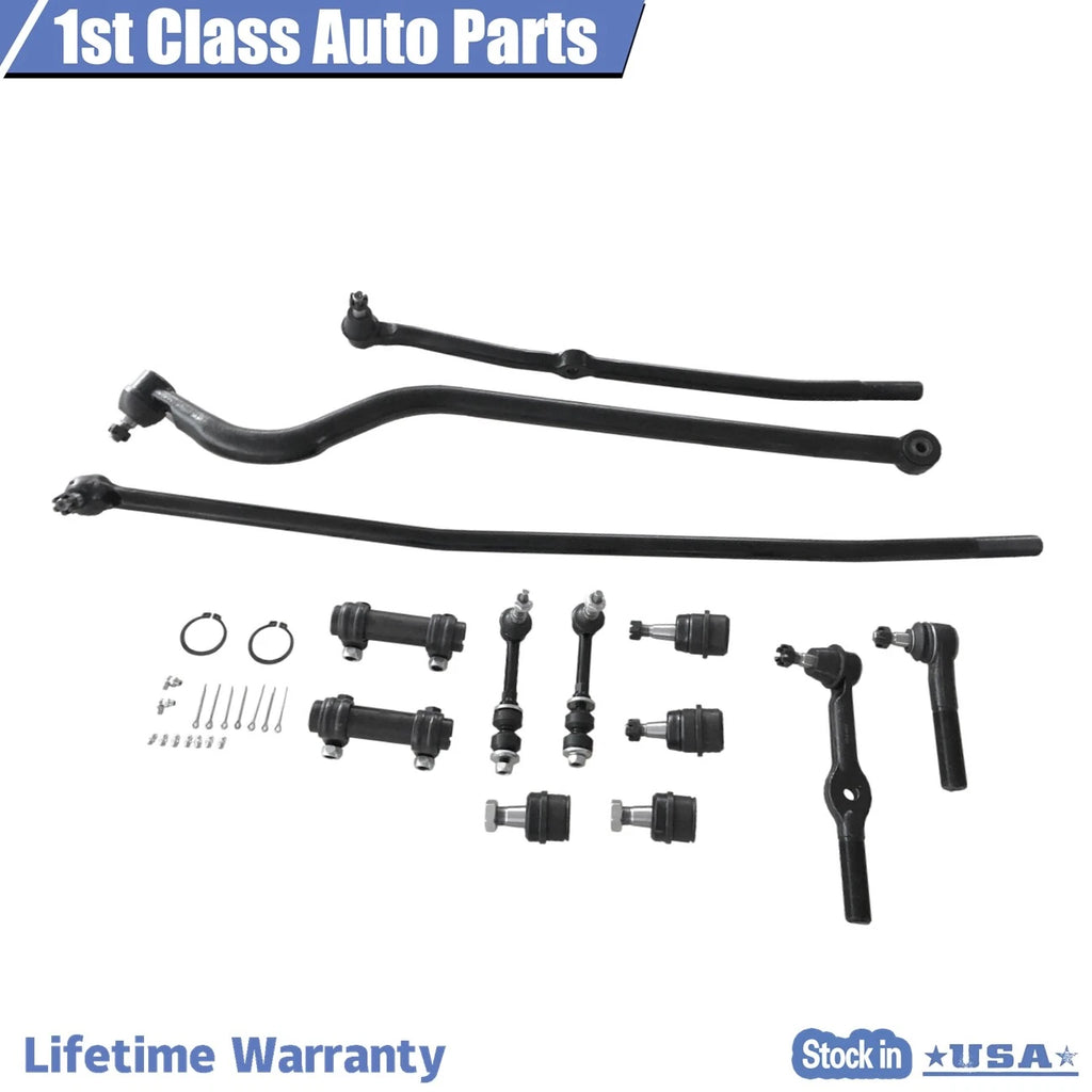 Front Suspension Tie Rod End Ball Joints Kit for Dodge Ram 1500 2500 (1994-1996)