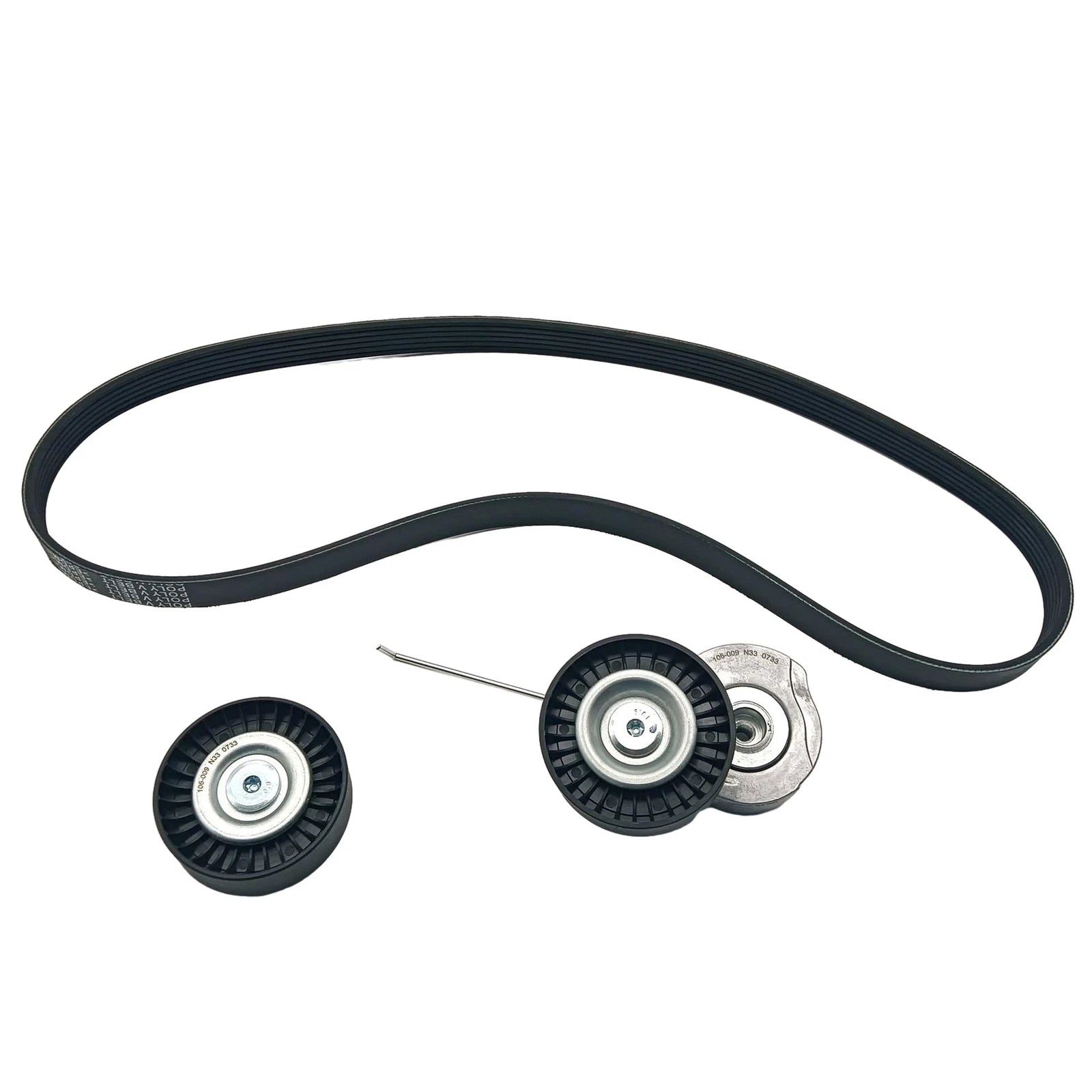 Serpentine Drive Belt Component Kit for Volvo S80 XC60 XC70 (2007–2015)