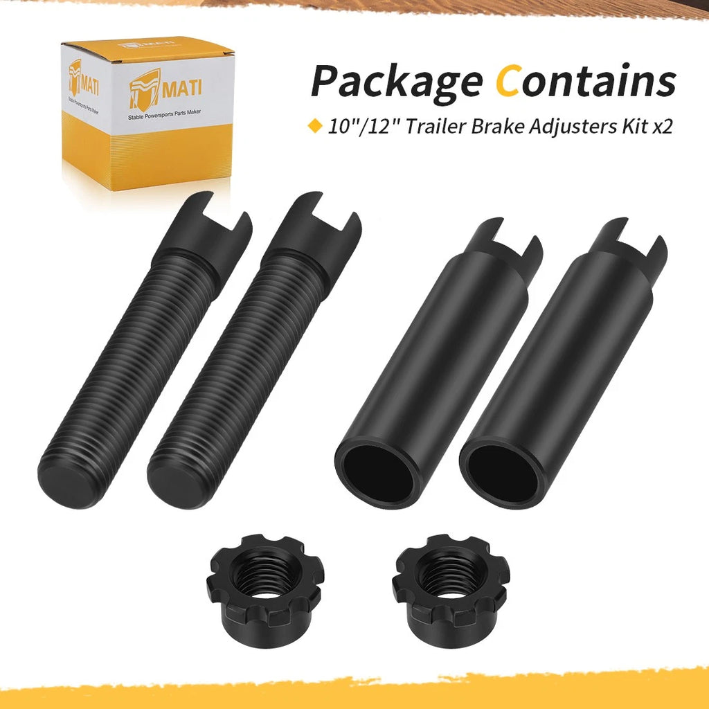 2 Brake Adjuster Screws Kit 21035 for Dexter Demco Redline Trailer (10"-12")