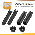 2 Brake Adjuster Screws Kit 21035 for Dexter Demco Redline Trailer (10"-12")
