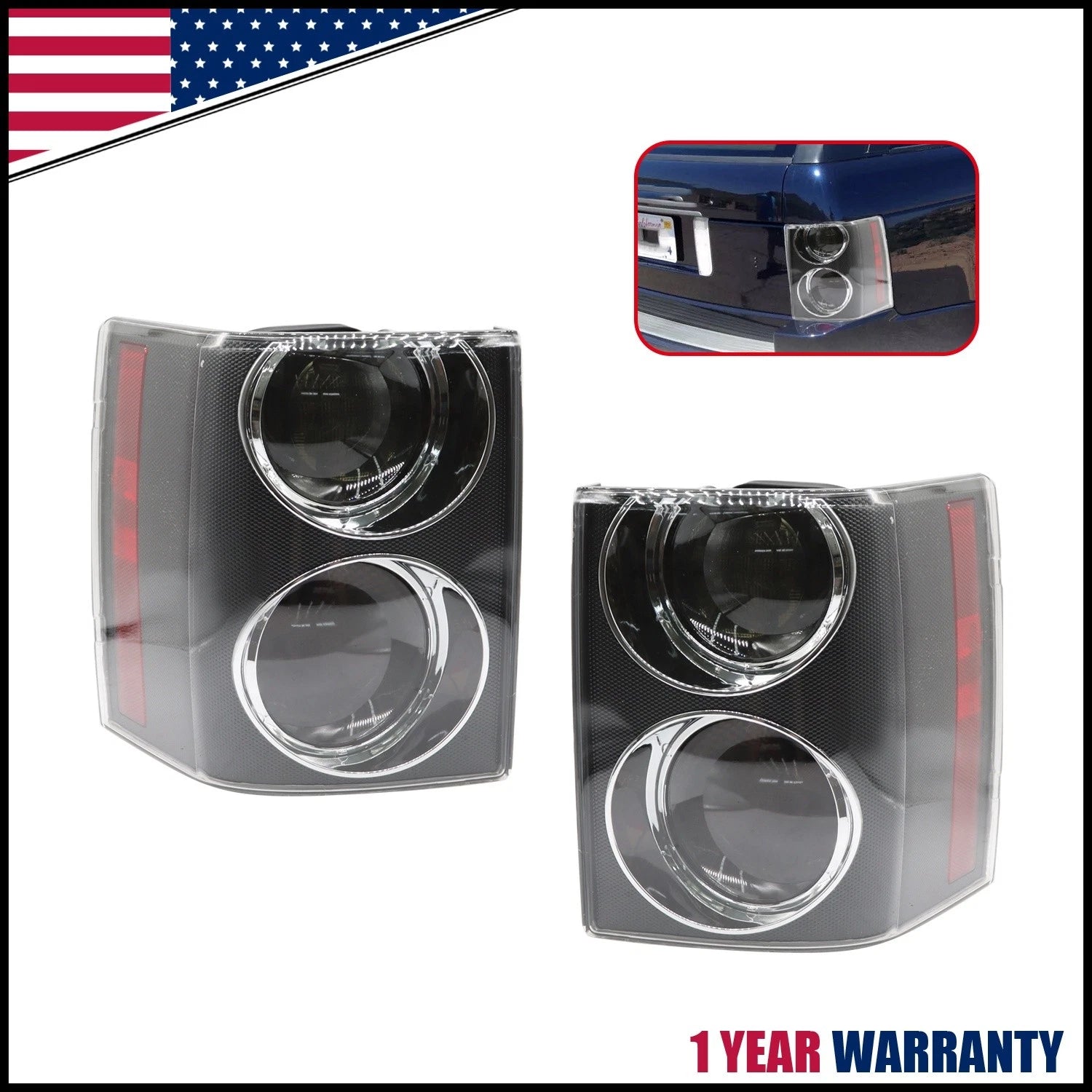 2X Rear Tail Light Lamp for Land Rover Range Rover HSE L322 (2002–2009)
