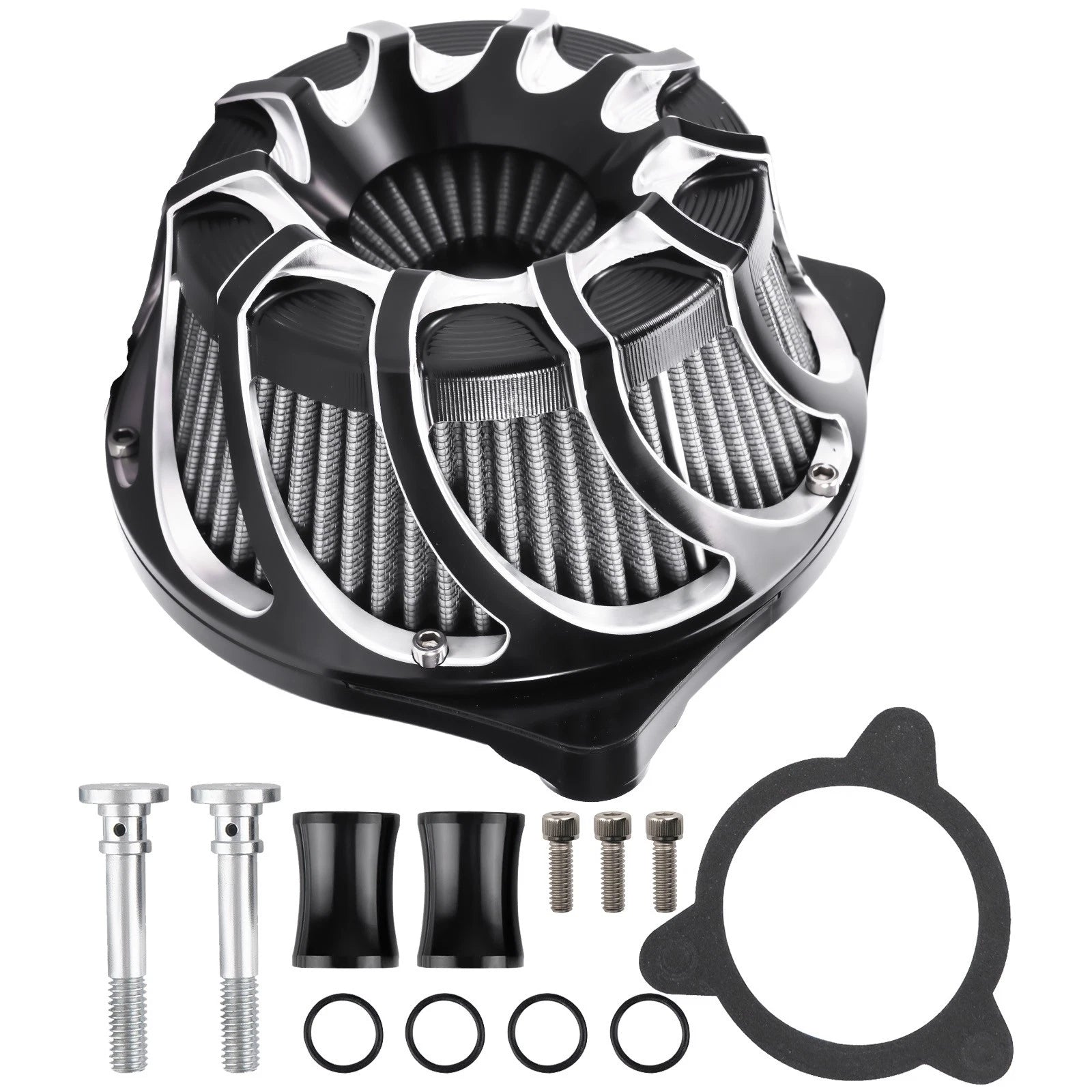 Air Cleaner Intake Filter Kit for Harley Touring Road Street Glide Dyna (2008–2016)