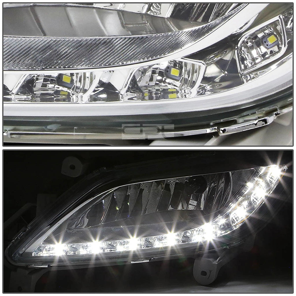 Pair LED DRL Strip Fog Light Lamps for Veloster (2012–2017)