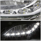 Pair LED DRL Strip Fog Light Lamps for Veloster (2012–2017)