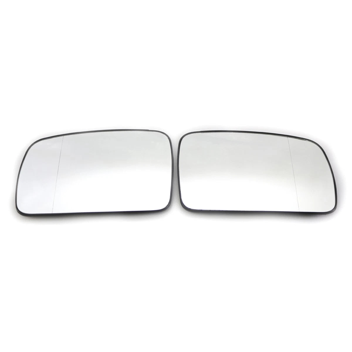 Pair Chrome Side Wing Mirror Glass for Land Rover Discovery III (2004–2009)