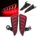 2X LED Rear Bumper Lamps for Toyota CHR (2016–2018)