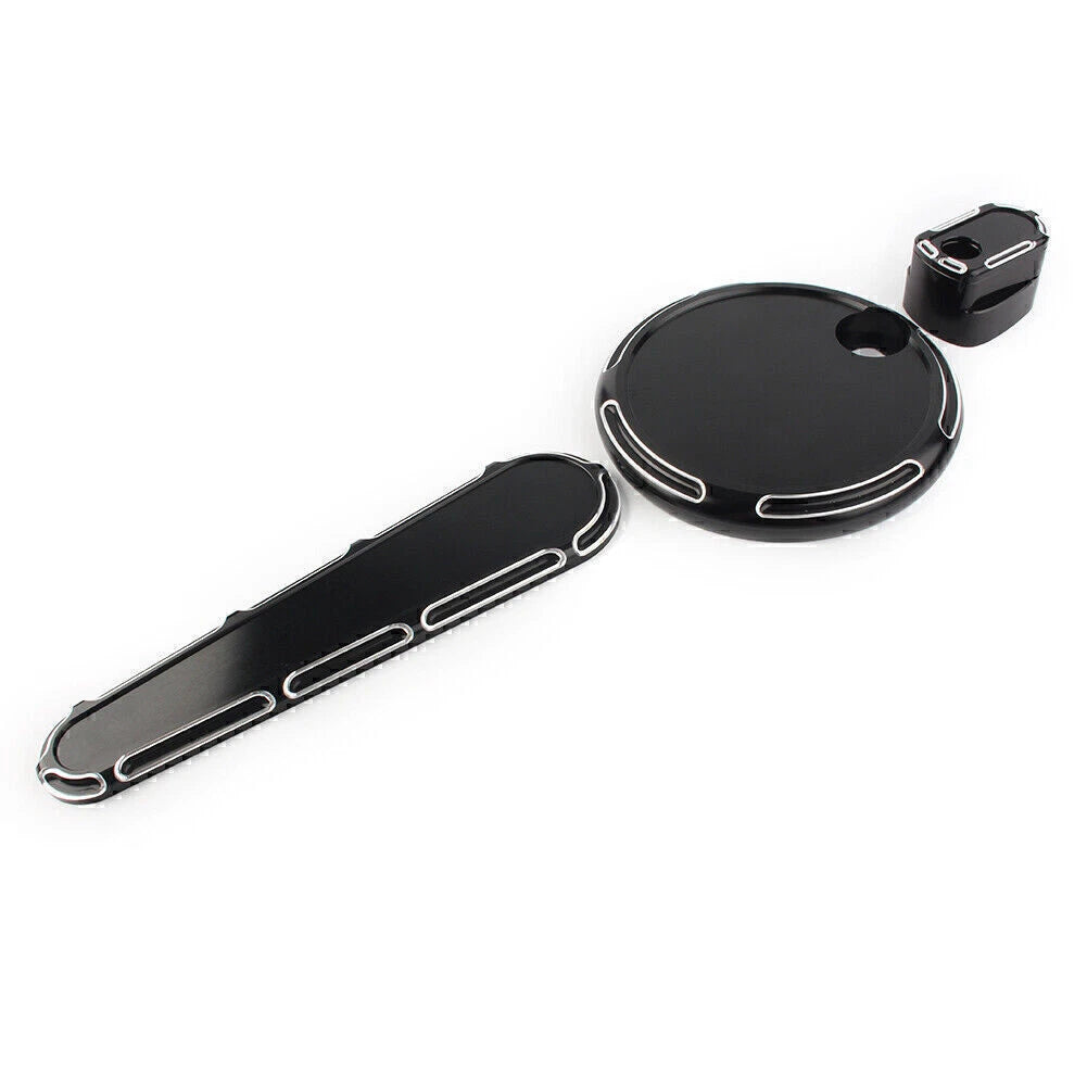 Motor Insert Ignition Fuel Tank Door Dash Track Cap for Harley Touring (2008–2013)