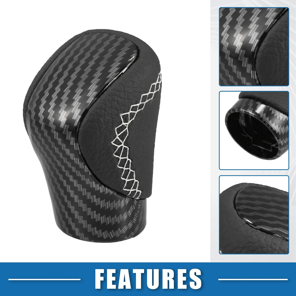 Automatic Gear Shift Knob for Lexus (Carbon Fiber, White Thread)