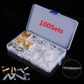 400PCS Wire Terminals for Motorcycle Brass Male & Female Connectors