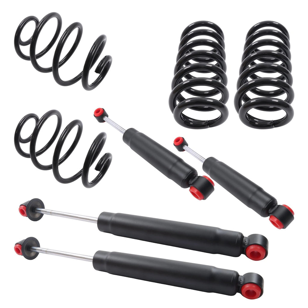 Set of 2 Front 3" Rear 4" Lowered Coil Springs for Chevy C10 (1963-1972)