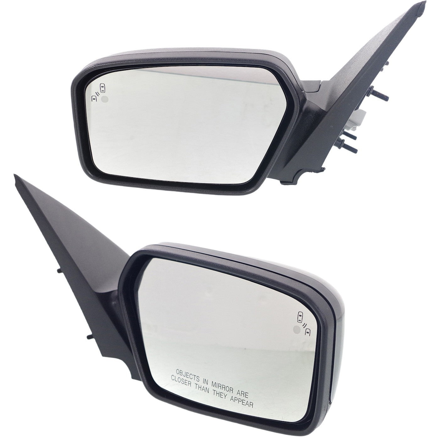 Set of 2 Power Heated Mirrors for Ford Fusion (2010–2012) Black