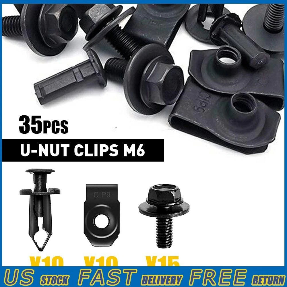 35pcs U-nut Clips for Ford Body Truck (M6)