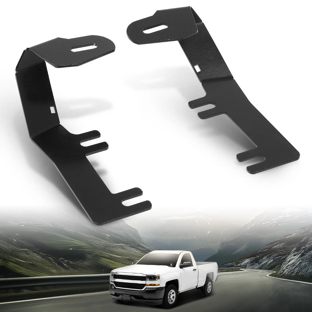 Hood Ditch Light Mount Bracket for Chevy Silverado GMC Sierra (2014–2019)