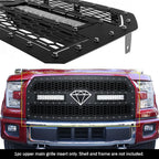 LED Grille for Ford F-150 (2015-2017) - Stainless Black Mesh Rivets