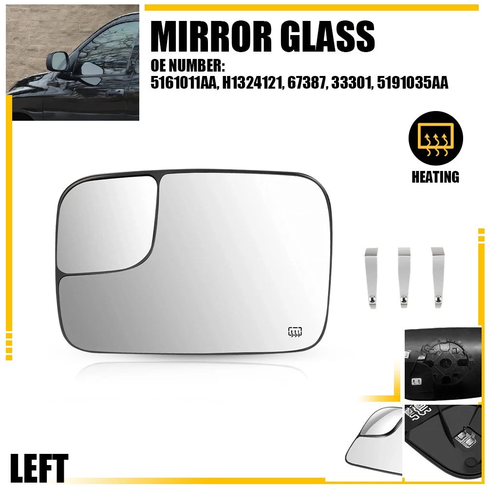 Heated Mirror Glass for Dodge RAM 1500 2500 3500 Pickup (2005–2009)