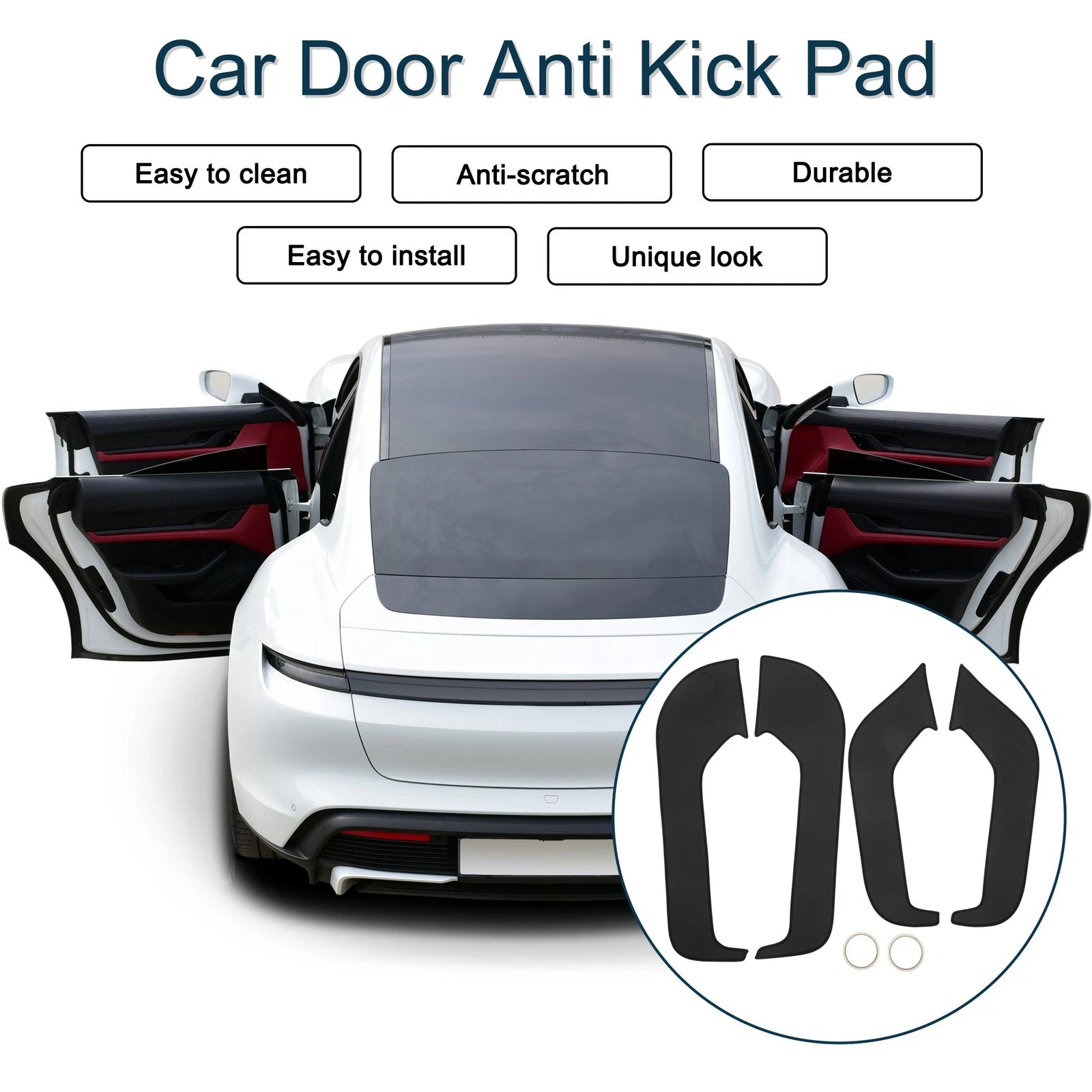 Set of 1 Car Door Anti Kick Pad Sticker Protector for Ford Mondeo (2022)