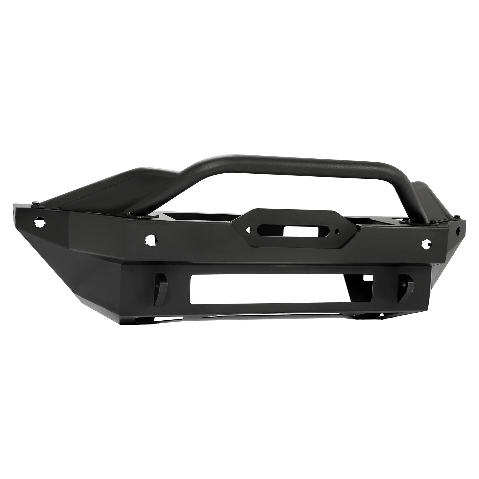 Black Steel Front Bumper with Winch Plate for Ford Bronco (2021–2023)