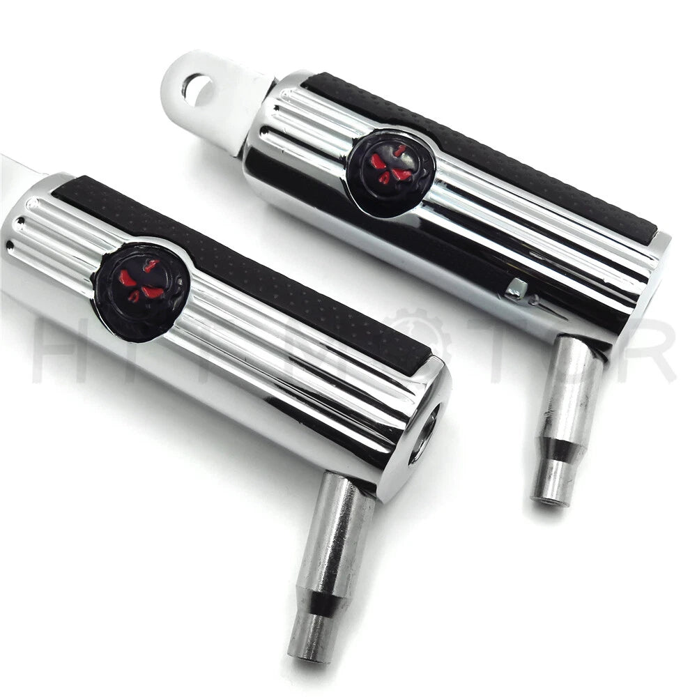 Skull Footpegs for Honda Stateline Shadow VLX VTX1300C VTX1800C VTX1800F (2010–2015)