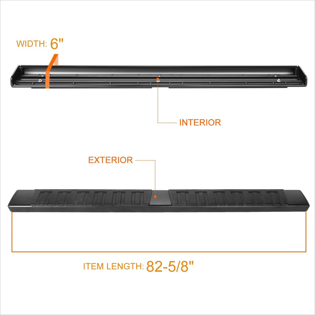 Set of 2 Aluminum Side Step Nerf Bars for Ram 1500 Crew Cab (2019–2024)