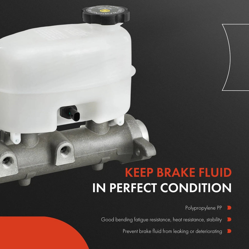Brake Master Cylinder with Reservoir & Sensor for Silverado 2500 HD (2015–2019)