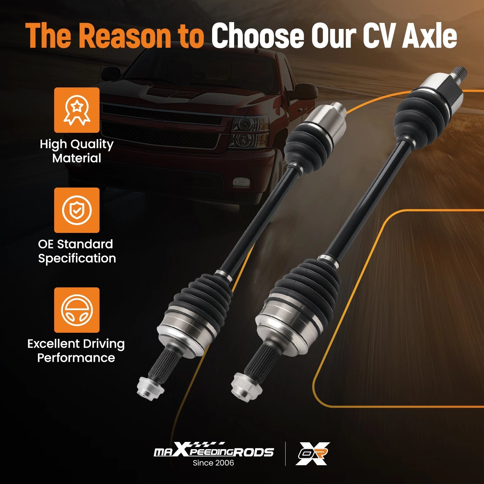 Front CV Shaft Axles for Honda Odyssey 2007–2010 (3.5L, FWD)