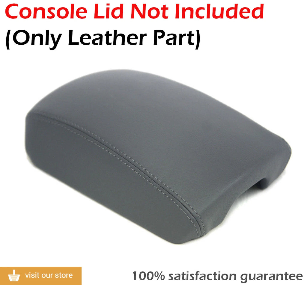 Center Console Armrest Cover for Hyundai Sonata (2006–2010) Gray Leather