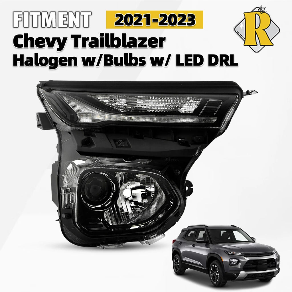 Halogen Headlight w/LED DRL for Chevy Trailblazer (2021–2023)