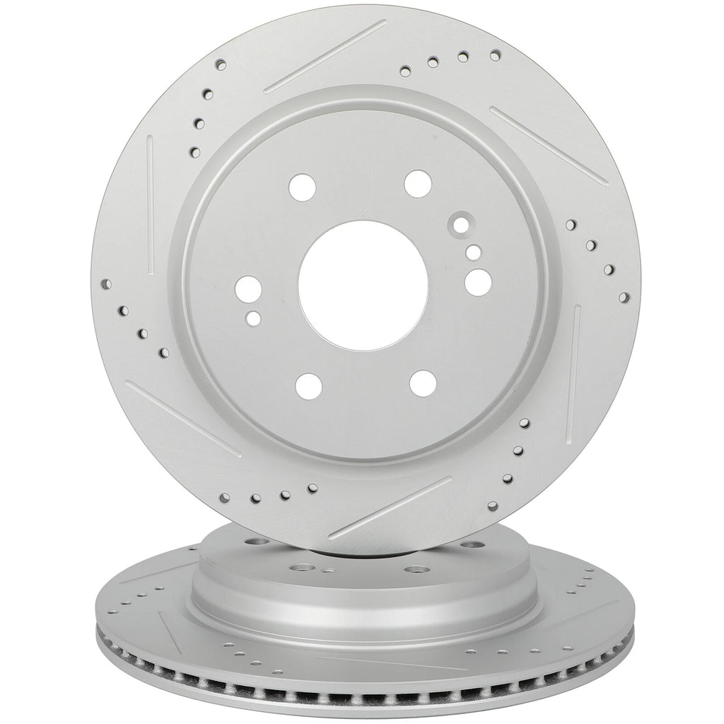 Set of 2 Rear Brake Rotors for Chevrolet Silverado 1500 (2020–2024)