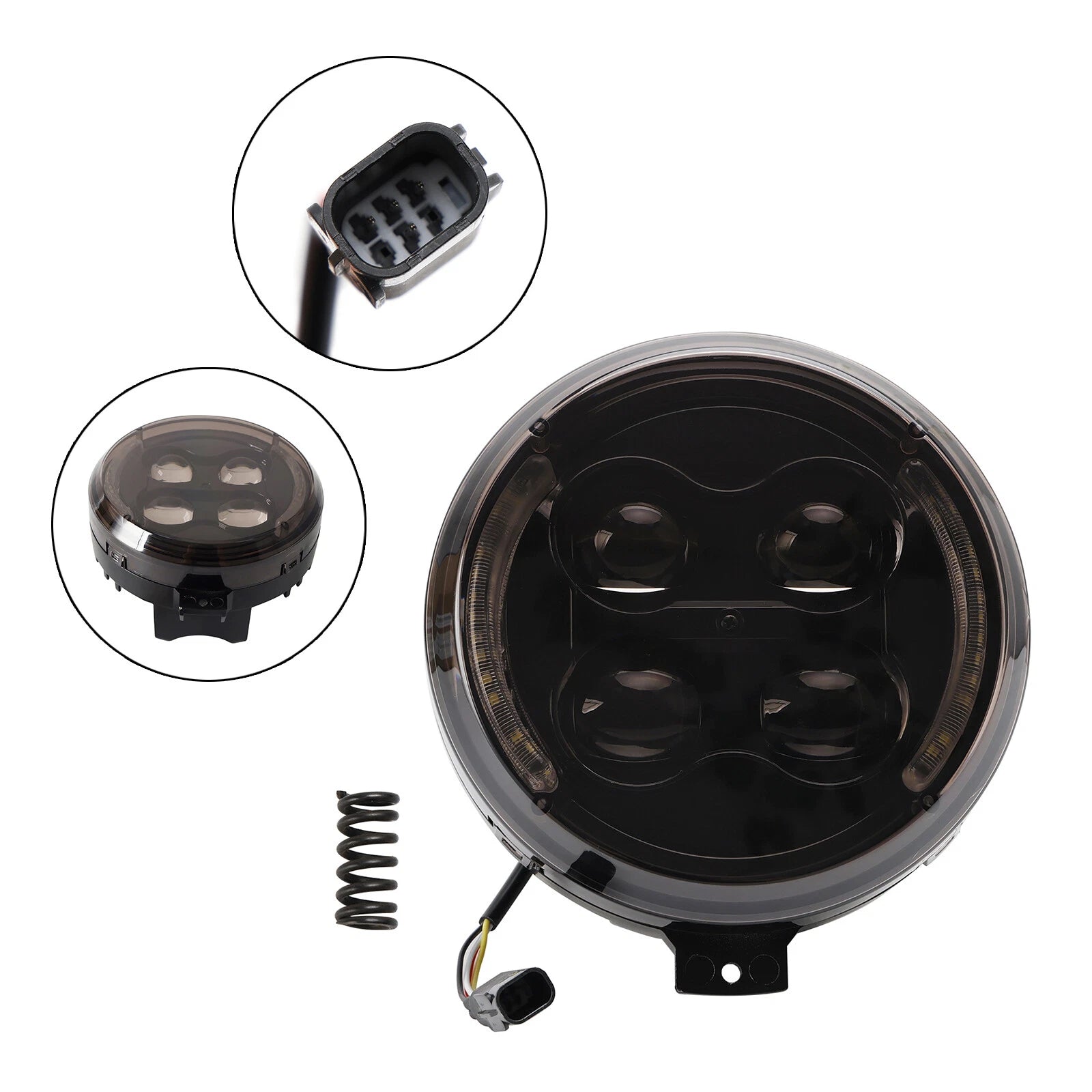 Headlamp Guard for Honda CM300 500 1100 CL500 (LED, Smoke)