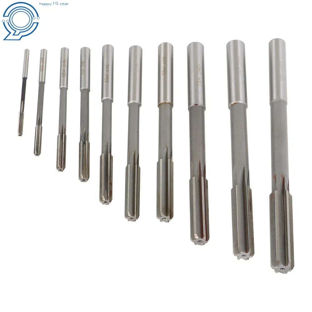 Reamer Set of 10 HSS H7 Machine Cutters 3mm-12mm