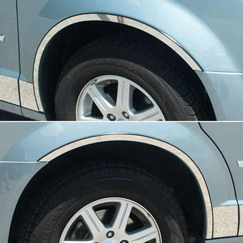 Chrome Fender Trim w Gasket Long Replacement for Dodge Grand Caravan (2008–2020)