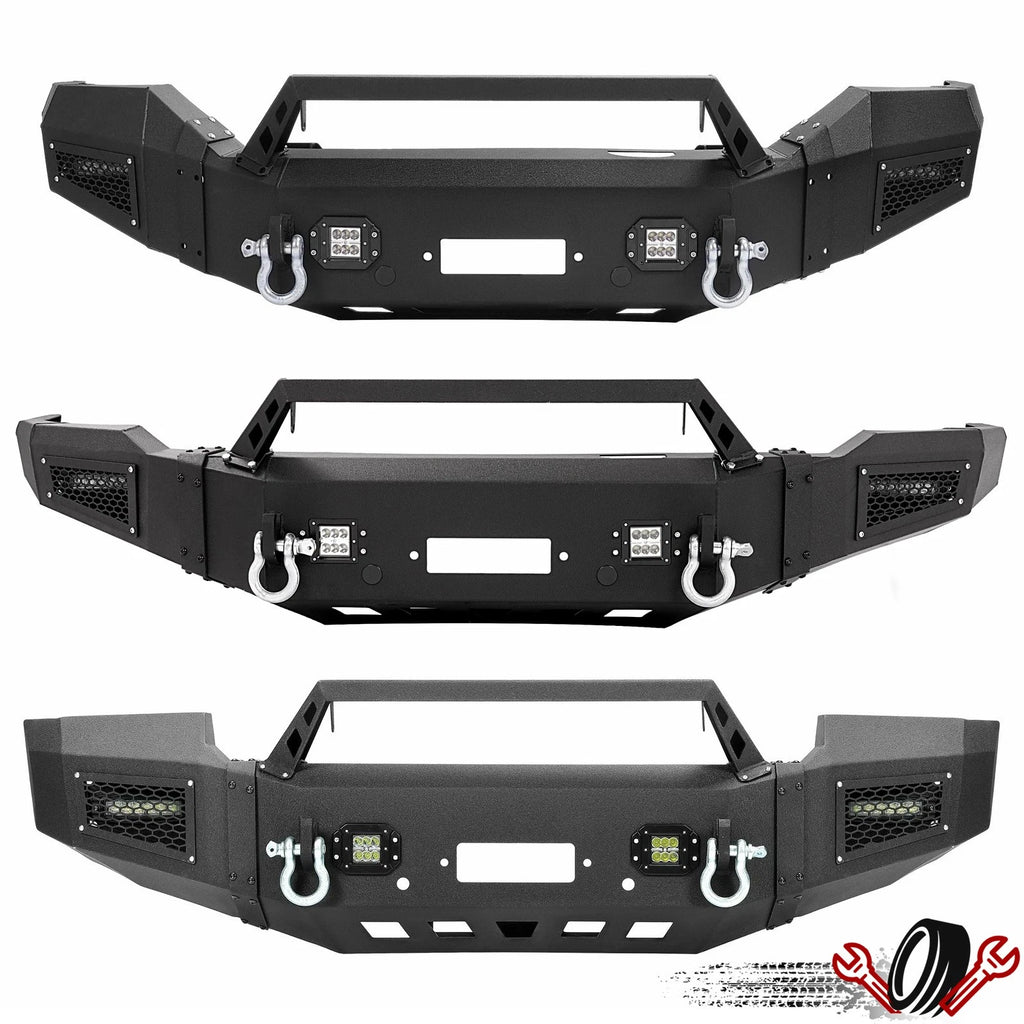 Front Bumper Assembly with LED Lights for GMC Sierra 1500 (2007–2018)