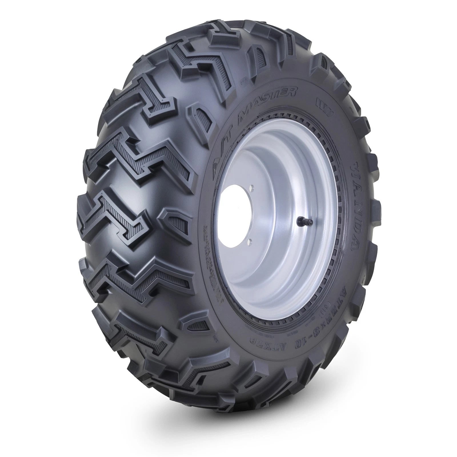 WANDA ATV Tire & Wheel 22X8-10 4/110mm PCD 2+3 Offset Silver Wheel (2010–2023)