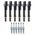Set of 6 Ignition Coils & NGK Laser Iridium Spark Plugs for A3 Quattro Eos (2006–2013)