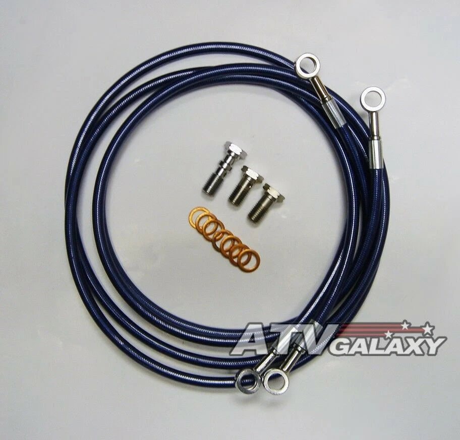 Streamline Steel Braided Front Brake Line Kit for Raptor 125|250 (All Years)