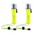 2X Waterproof LED Scuba Diving Underwater Flashlight Torch Lamp