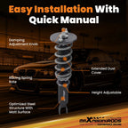Coilovers 24 Click Damper Struts for Honda Accord (1990-1997)