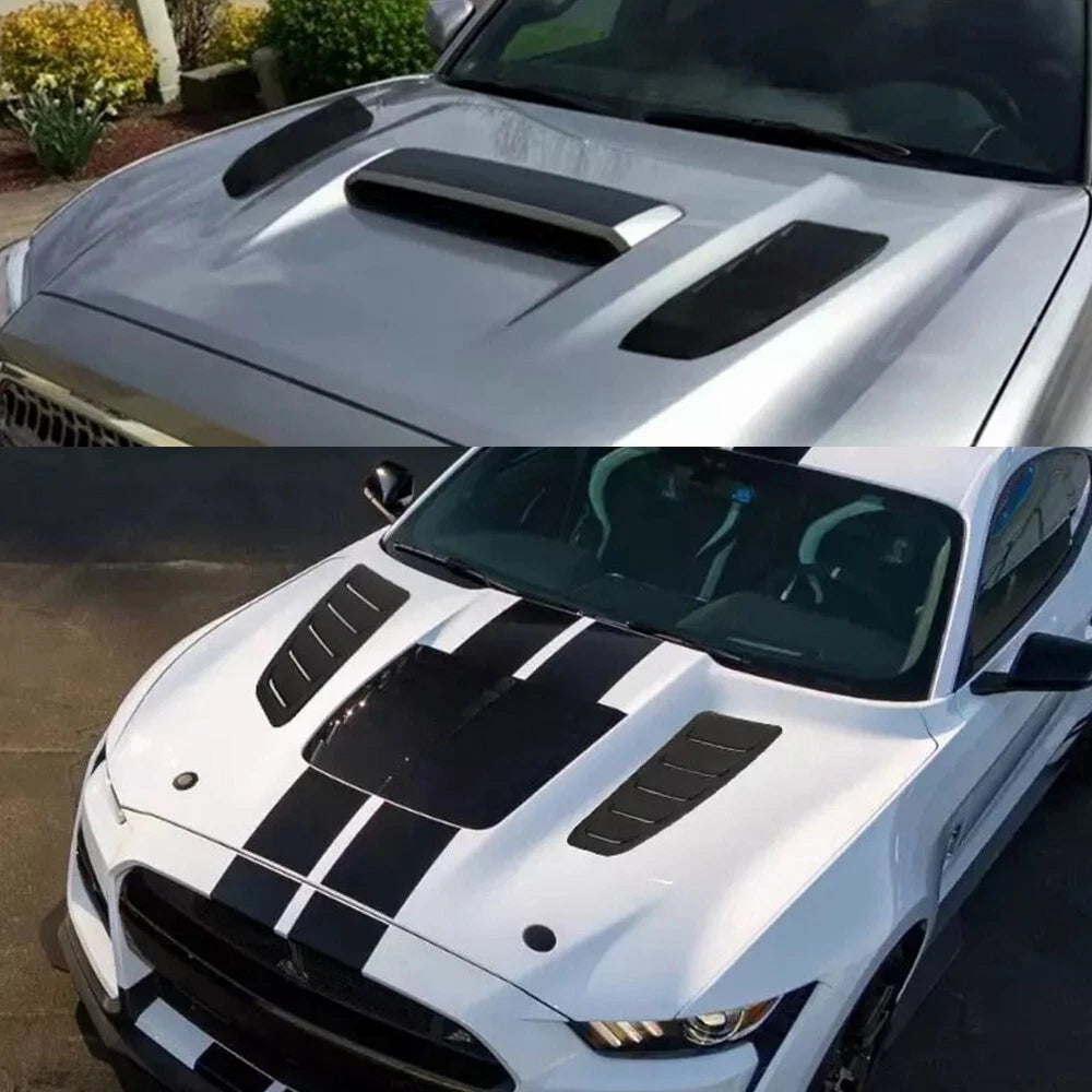 Front Hood Air Vent Cover Trim for Ford Mustang (2015â2023)