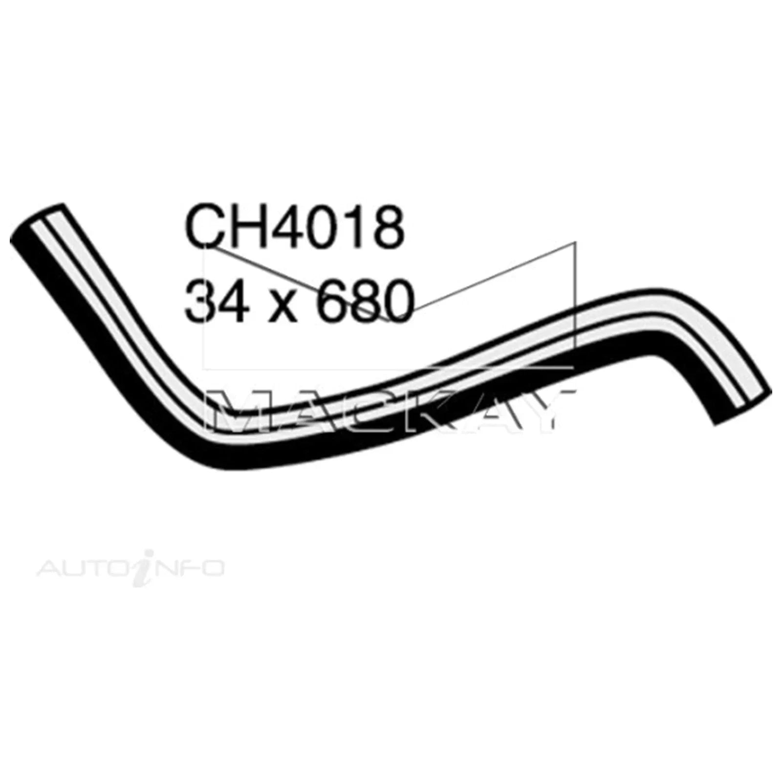 Lower Bottom Radiator Hose Mitsubishi 3000GT V6 3.0L 6G72-D4T (1992 - 1997)