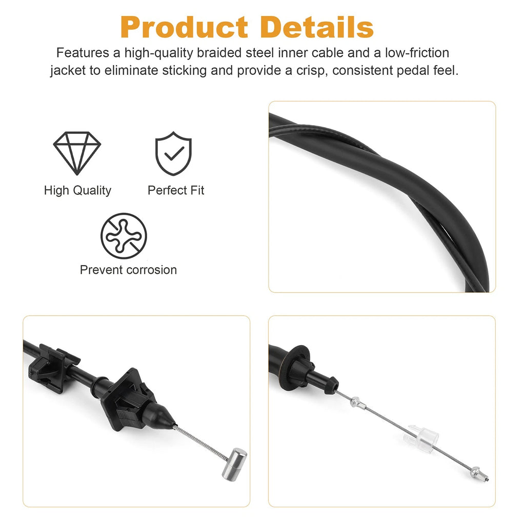 Throttle Cable 15251906 for GMC Sierra 1500 Classic (2000–2007)