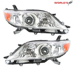 Pair Headlights for Toyota Sienna (2011–2020) Halogen Chrome