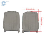 Set of 2 Front Seat Covers for Chevy Impala (1994–1996) Gray Leather Perforation