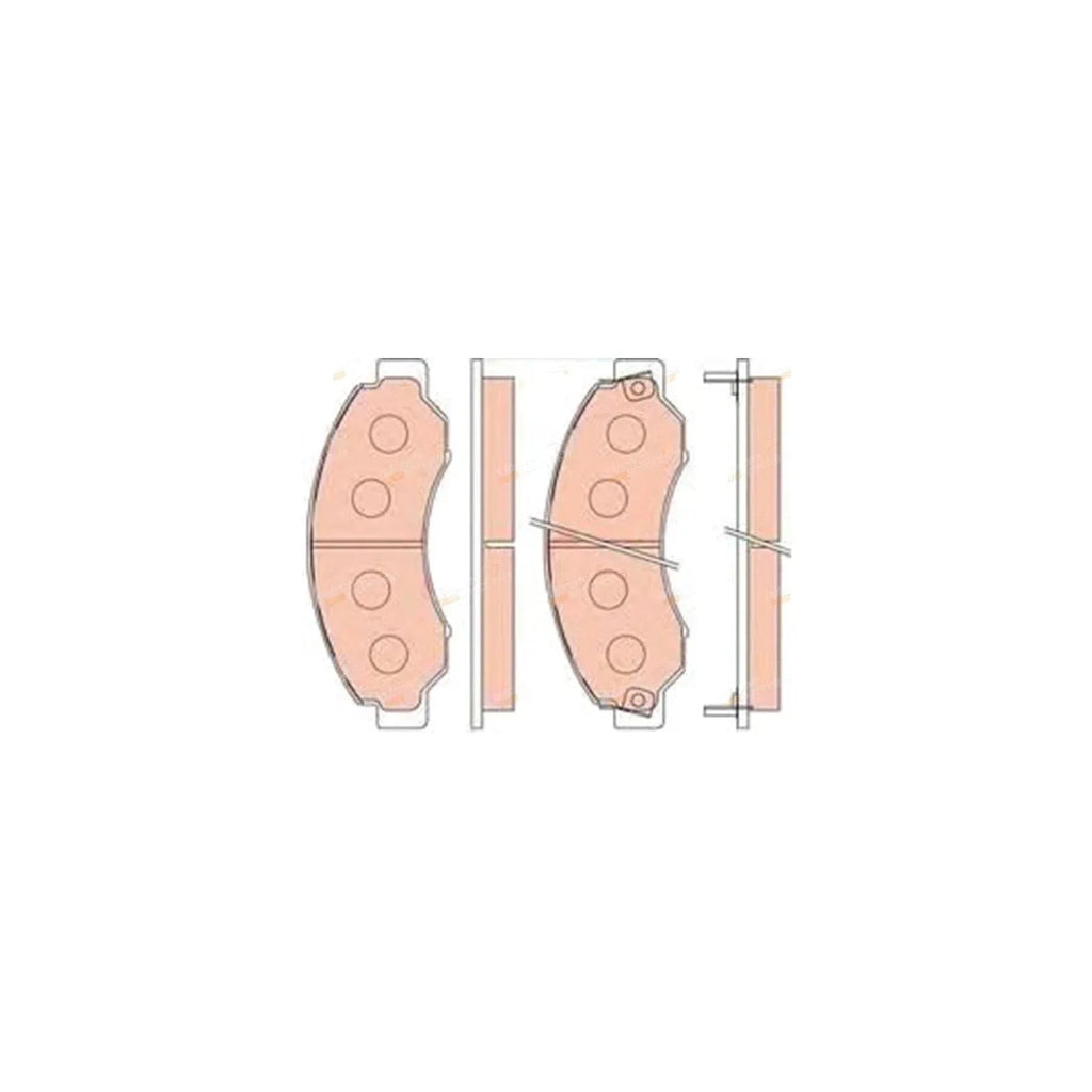 Front Disc Brake Pad Set for Nissan Civilian Bus W41 (1999-2010)