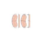 Front Disc Brake Pad Set for Nissan Civilian Bus W41 (1999-2010)