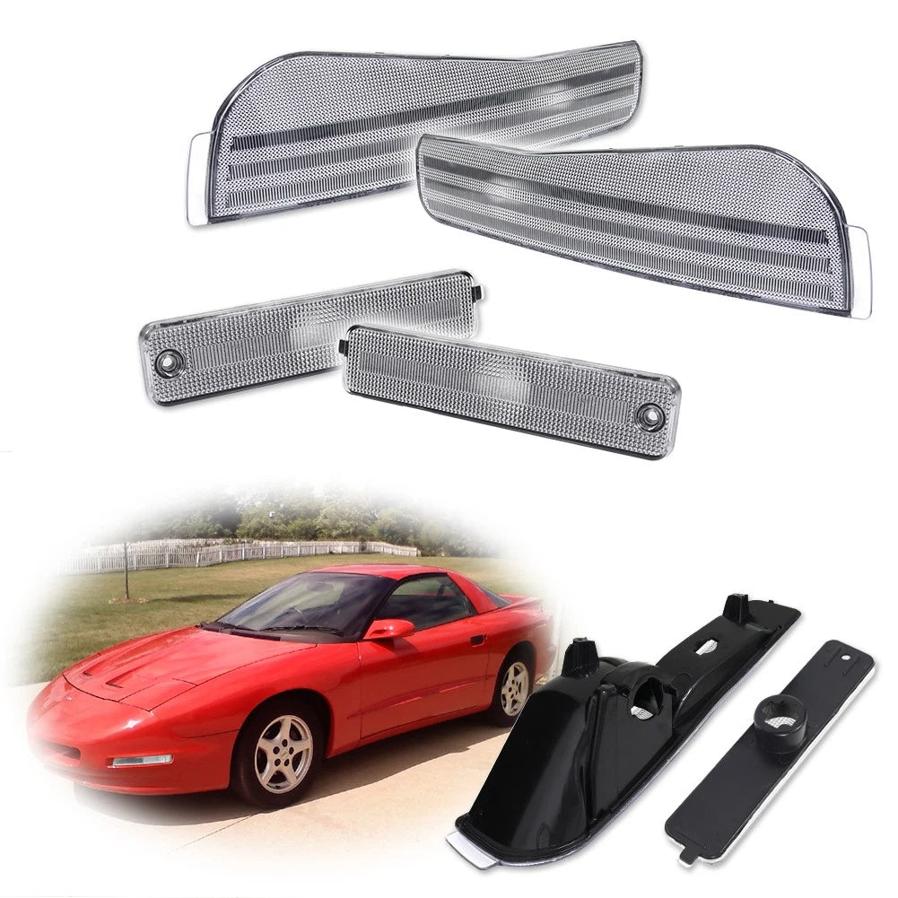 Euro Clear Side Marker Signal Lights for Pontiac Firebird/Trans AM (1993–1997)