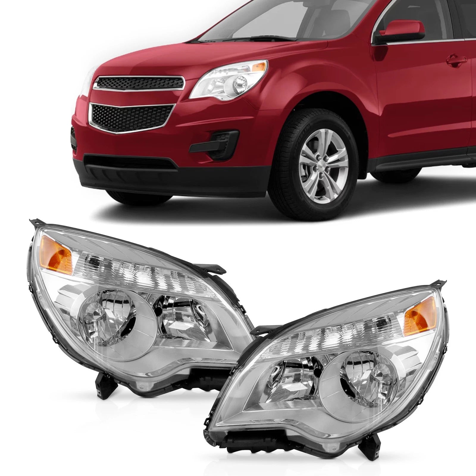 Pair Headlights for Chevrolet Equinox (2010–2015)